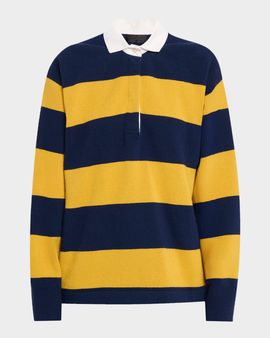 Nili Lotan Rashida Wool-Cashmere Rugby Sweater