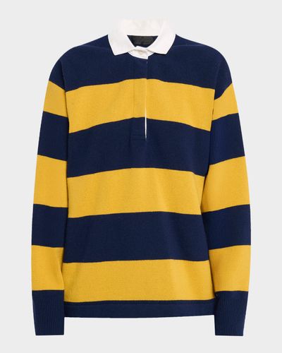Nili Lotan Rashida Wool-Cashmere Rugby Sweater