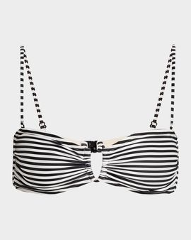 Nili Lotan Striped Bandeau Bikini Top