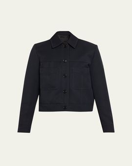 Nili Lotan Susannah Virgin Wool Cropped Jacket