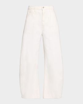 Nili Lotan Tribeca Barrel-Leg Ankle Jeans