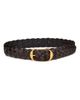 Nili Lotan Women's Avery O-Ring Braided Leather Belt - 1