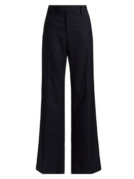 Nili Lotan Women's Bethany Pinstripe Stretch-Wool Pants
