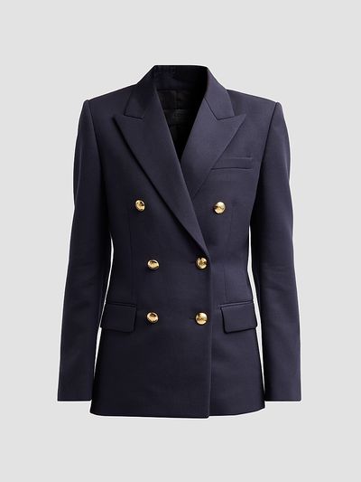 Nili Lotan Women's Bruni Wool Double-Breasted Blazer