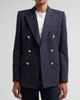 Nili Lotan Women's Bruni Wool Double-Breasted Blazer - 5