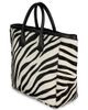 Nili Lotan Women's Freddie Zebra-Print Calf Hair Tote Bag - 3