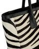 Nili Lotan Women's Freddie Zebra-Print Calf Hair Tote Bag - 5