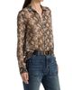 Nili Lotan Women's Gaia Snakeskin-Print Silk Shirt - 4