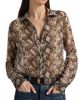 Nili Lotan Women's Gaia Snakeskin-Print Silk Shirt - 6