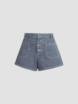 Nili Lotan Women's Harley Striped Shorts
