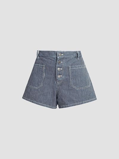 Nili Lotan Women's Harley Striped Shorts