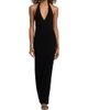 Nili Lotan Women's Ivenka Rib-Knit Open Back Halter Maxi Dress - 3