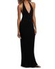Nili Lotan Women's Ivenka Rib-Knit Open Back Halter Maxi Dress - 4