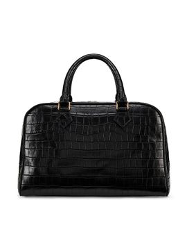 Nili Lotan Women's Jaclyn Croc-Embossed Leather Top Handle Bag