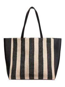 Nili Lotan Women's Medium Keith Striped Tote Bag