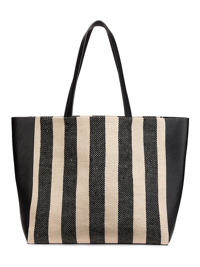 Nili Lotan Women's Medium Keith Striped Tote Bag