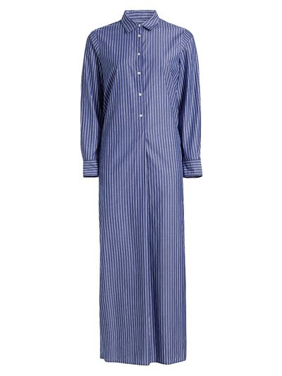 Nili Lotan Women's Mina Striped Cotton Shirtdress
