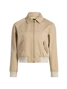 Nili Lotan Women's Saul Cotton Bomber Jacket