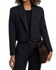 Nili Lotan Women's Swan Pinstriped Stretch-Wool Crop Blazer - 3