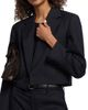 Nili Lotan Women's Swan Pinstriped Stretch-Wool Crop Blazer - 6