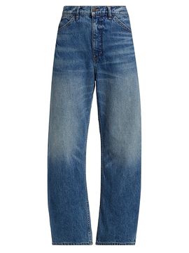 Nili Lotan Women's Tribeca Tapered Wide-Leg Jeans