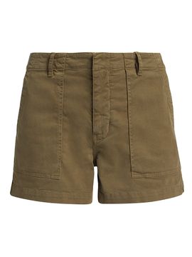 Nili Lotan Women's Utility Cotton Cargo Shorts