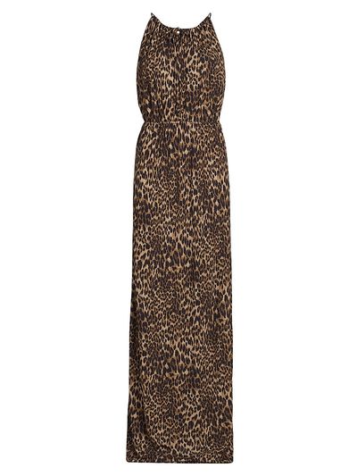 Nili Lotan Women's Vesper Leopard Print Maxi Dress