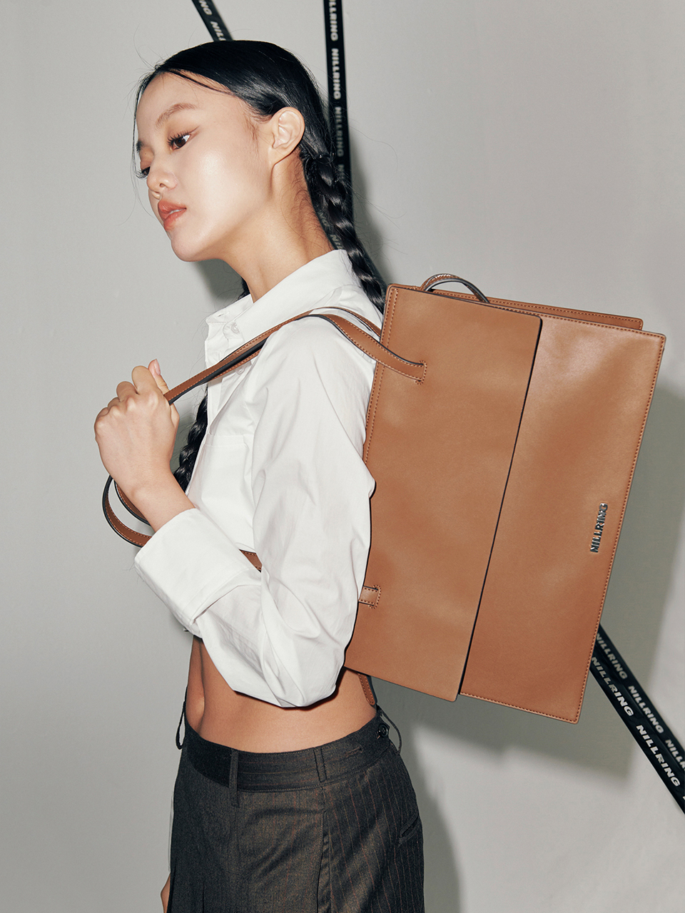 NILLRING 10AM Shoulder Bag_Brown