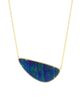 Nina Gilin Women's 14K Yellow Gold, 0.87 TCW Diamond & Black Opal Pendant Necklace - 1