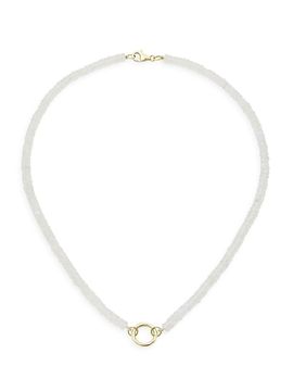Nina Gilin Women's 14K Yellow Gold & Moonstone Beaded Necklace