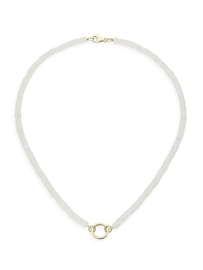 Nina Gilin Women's 14K Yellow Gold & Moonstone Beaded Necklace