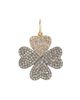 Nina Gilin Women's 14K Yellow Gold, Rhodium-Plated Silver & 0.78 TCW Diamond Clover Pendant - 4