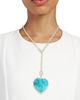 Nina Gilin Women's 14K Yellow Gold, Turquoise & 0.68 TCW Diamond Pendant - 2