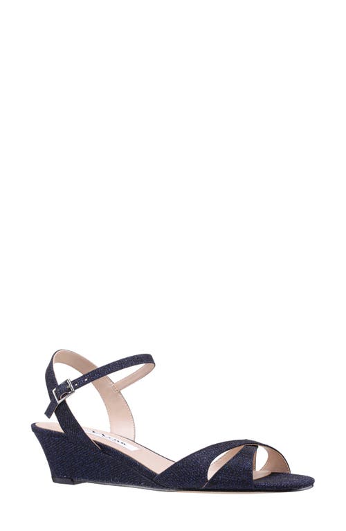 Nina Nina Flora Ankle Strap Wedge Sandal