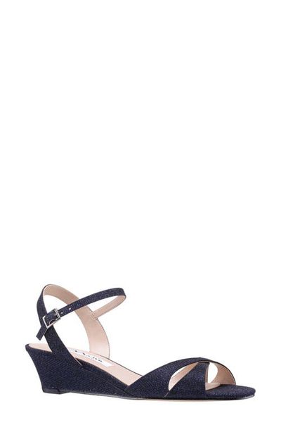 Nina Nina Flora Ankle Strap Wedge Sandal