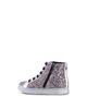 Nina Nina Girls' Cass T Glitter High Top Zip Lace Up Sneakers - 3