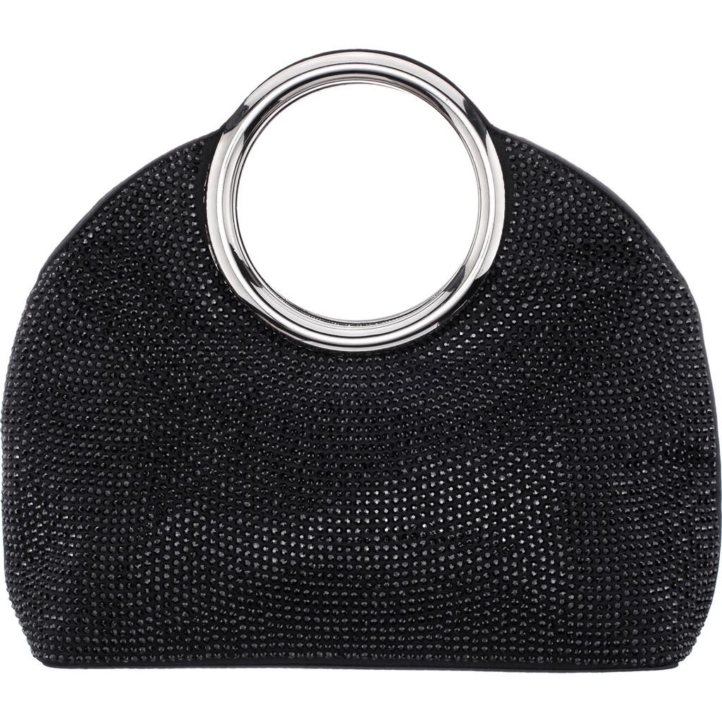 Nina Nina Hannah Crystal Embellished Top Handle Bag