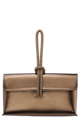 Nina Nina Kaylee Metallic Faux Leather Clutch