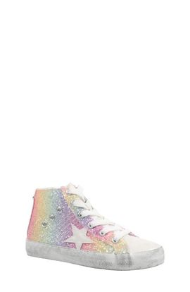 Nina Nina Kids' Taralyn Glitter High Top Sneaker