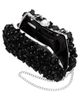 Nina Nina Paloma Rosette Imitation Pearl Frame Clutch - 4