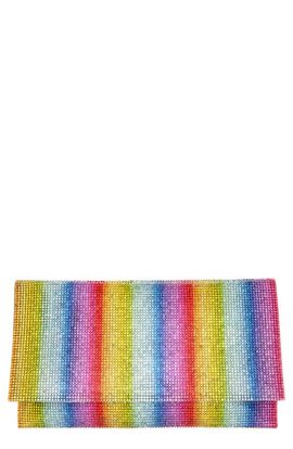 Nina Nina Rainbow Crystal Clutch 