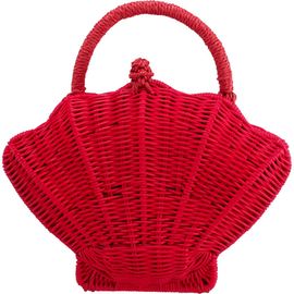 Nina Nina Shelly Rattan Top Handle Bag