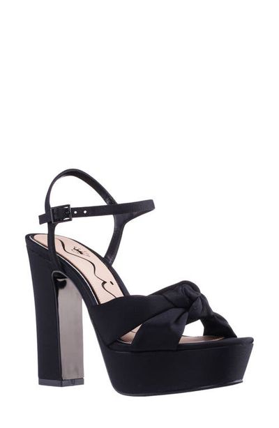 Nina Nina Sherlee Ankle Strap Platform Slide Sandal
