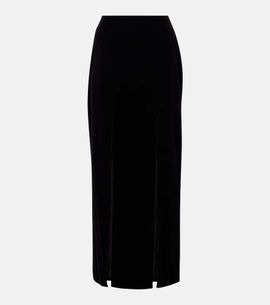 Nina Ricci Nina Ricci Cotton velvet maxi skirt