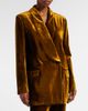 Nina Ricci Nina Ricci Double-breasted velvet blazer - 3