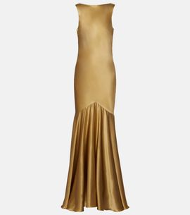 Nina Ricci Nina Ricci Open-back satin gown
