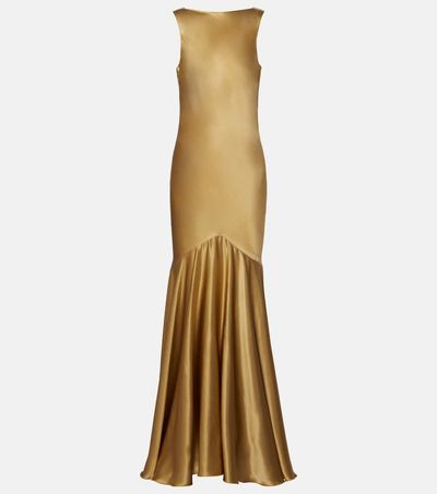 Nina Ricci Nina Ricci Open-back satin gown