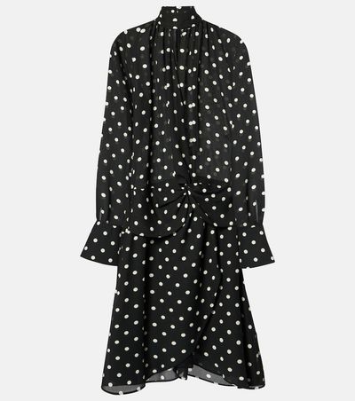 Nina Ricci Nina Ricci Polka-dot gathered midi dress