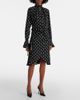 Nina Ricci Nina Ricci Polka-dot gathered midi dress - 2