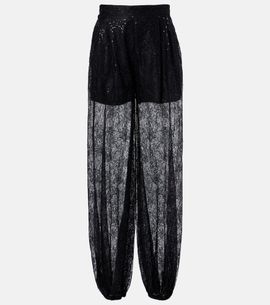 Nina Ricci Nina Ricci Sequined lace balloon pants
